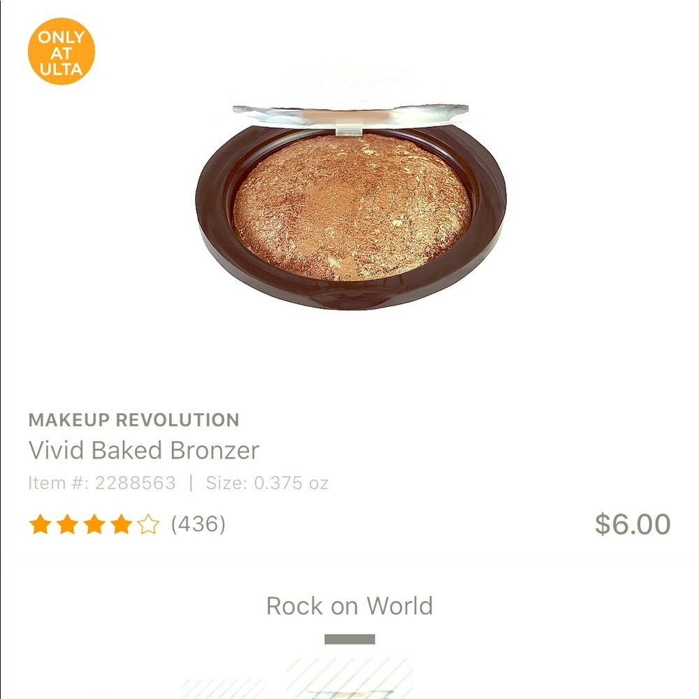Makeup Revolution vivid baked bronzer